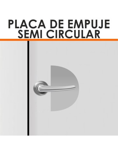 Placa de empuje semi circular