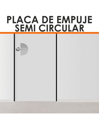 Placa de empuje semi circular
