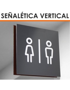 Señalética vertical de composite