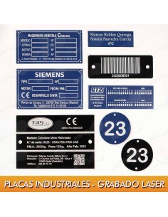 Placas industriales en aluminio 2