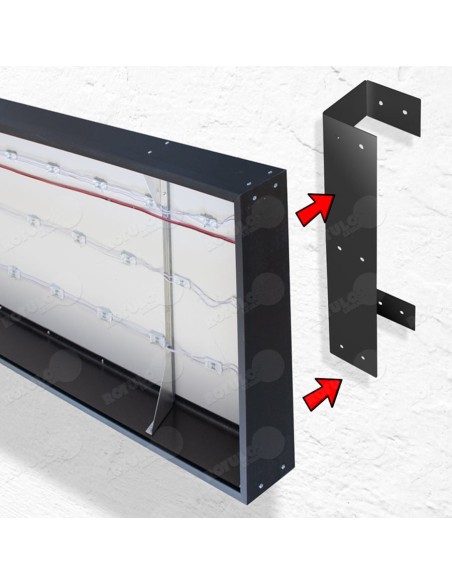 Soportes para rótulos separación  pared