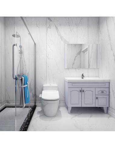 Placa decorativa efecto mármol CALACATTA