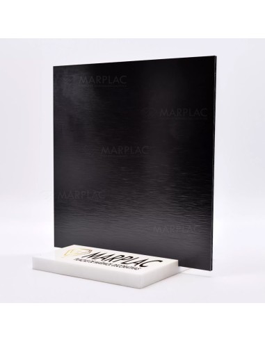 Paneles decorativos negro cepillado para decoración de interiores.