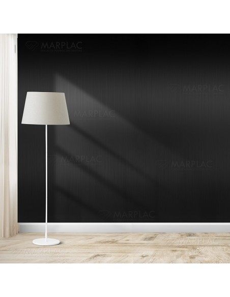 Paneles decorativos negro cepillado para decoración de interiores.