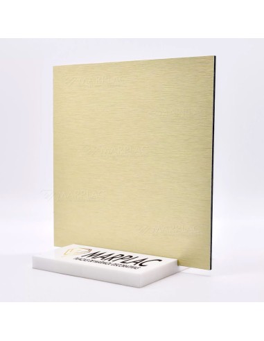 Placa decorativa Oro cepillado para decoración