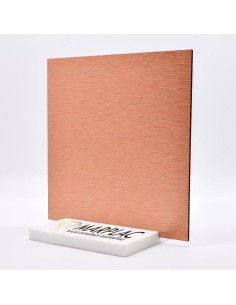 Panel decorativo cobre cepillado, decoración de interiores 2