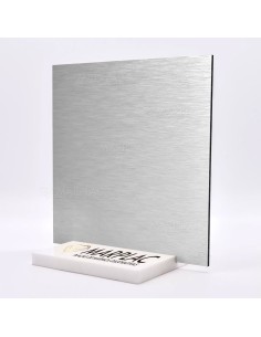 Placa decorativa composite plata cepillado. 2