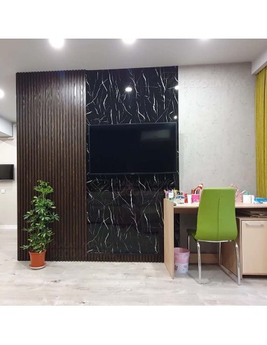 Placas decorativas efecto mármol, revestimiento pared de PVC