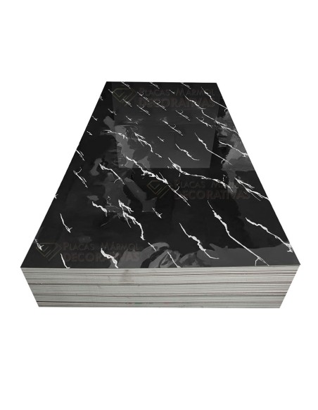 Placas decorativas efecto mármol, revestimiento pared de PVC
