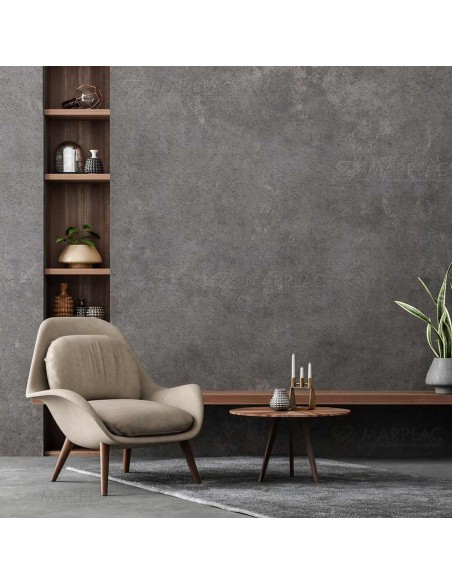 Panel decorativo Pvc texturizado Gris pizarra