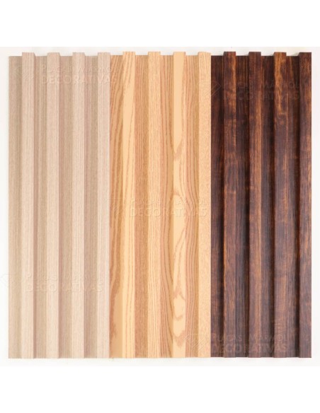 Palilleria Pvc color ébano, Revestimiento pared listones