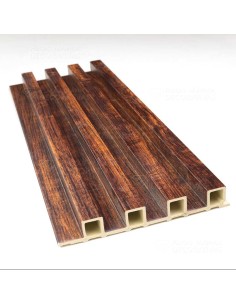 Palilleria Pvc color ébano, Revestimiento pared listones