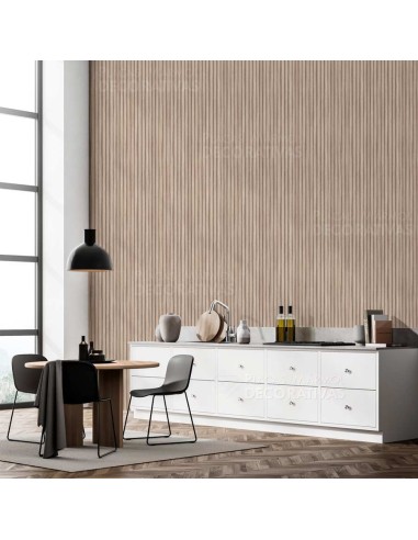 Revestimiento listones Pvc efecto madera.