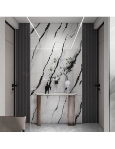 Panel decorativo  blanco efecto mármol 2