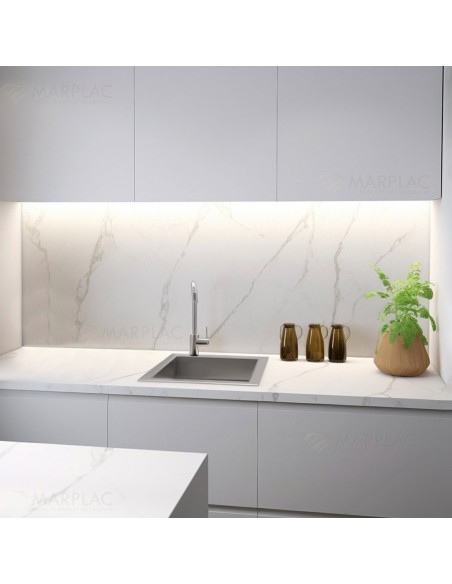 Placas revestimiento decorativo imitación mármol blanco
