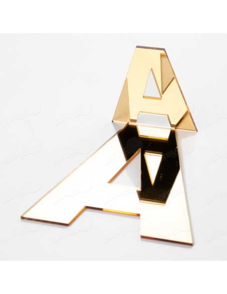 LETRAS DORADAS METACRILATO| METACRILATO ORO