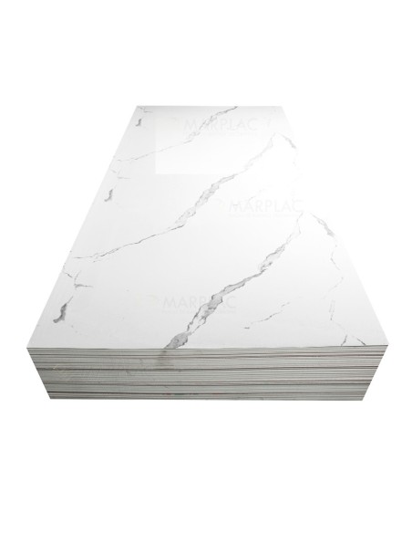 Placas revestimiento decorativo imitación mármol blanco