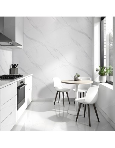 Paneles para revestimiento decorativo blanco niebla.