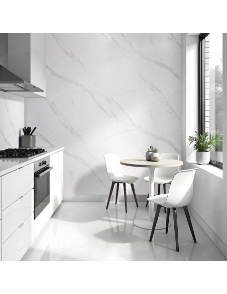 Paneles para revestimiento decorativo blanco niebla.
