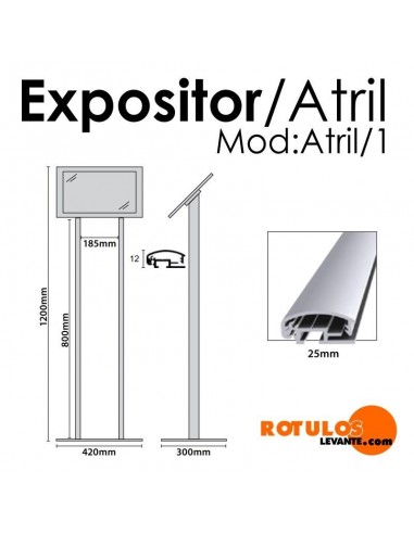 ATRIL EXPOSITOR PUBLICITARIO