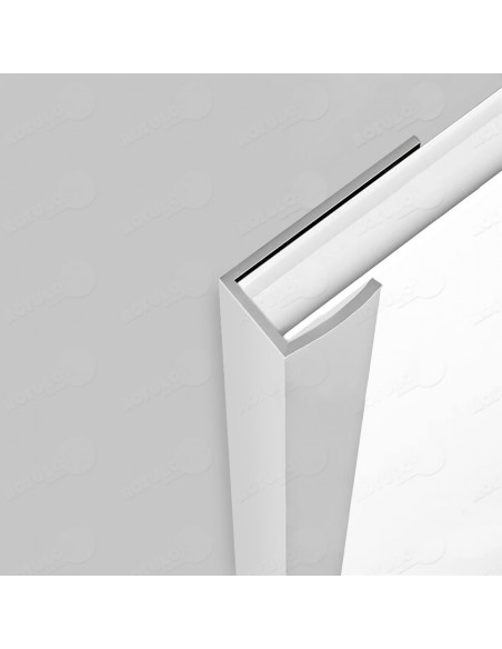 Perfil aluminio terminación, para panel Decorativos