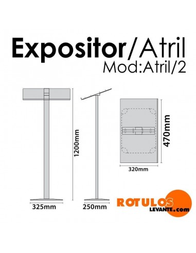 ATRIL EXPOSITOR MENÚS