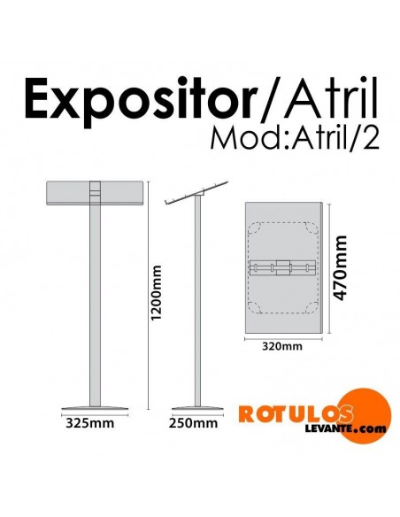 ATRIL EXPOSITOR MENÚS