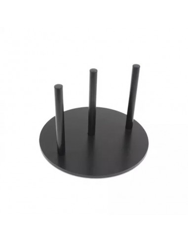 Expositor con base metálica circular