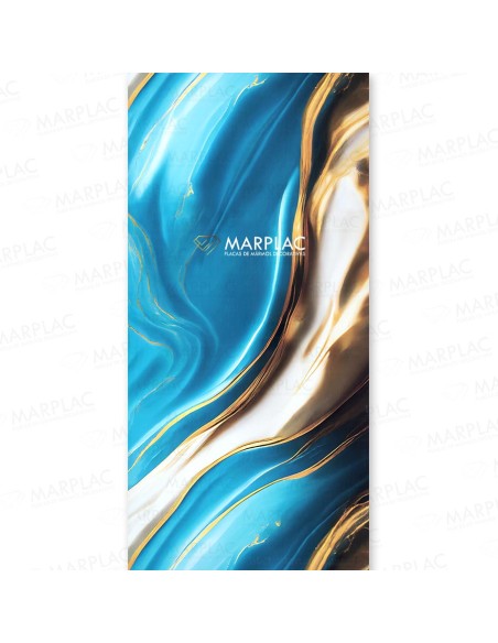 Panel decorativo de PVC verde marino