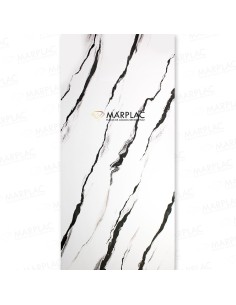 Panel decorativo  blanco efecto mármol