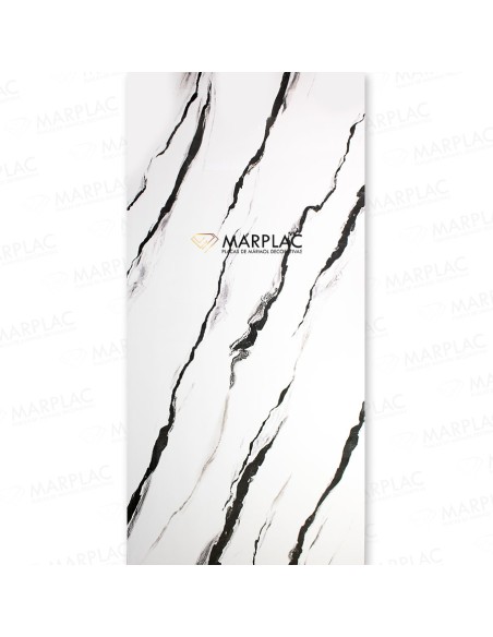 Panel decorativo  blanco efecto mármol