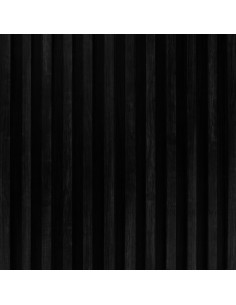 Listones de pvc efecto madera color negro 2