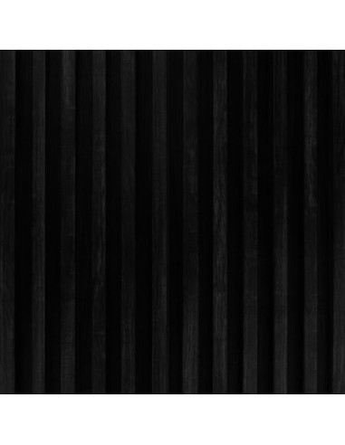 Listones de pvc efecto madera color negro