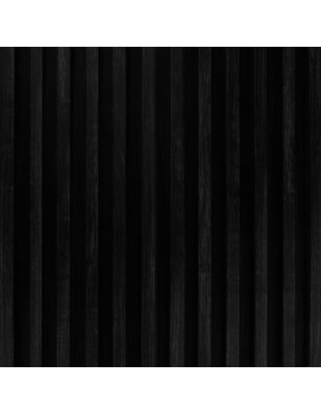 Listones de pvc efecto madera color negro