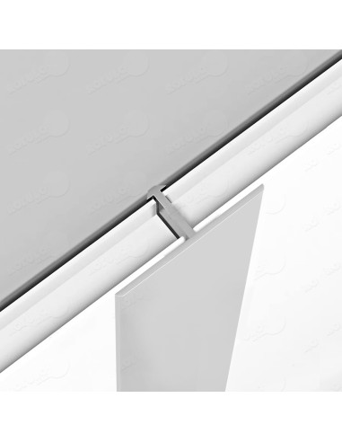 Perfil aluminio para paneles decorativos