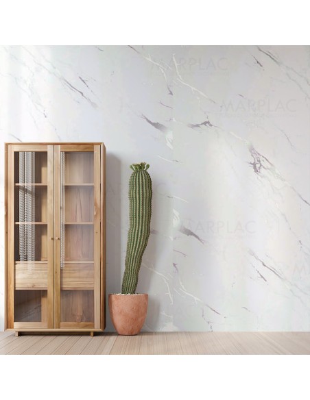 Panel decorativo marmoleado con vetas plata