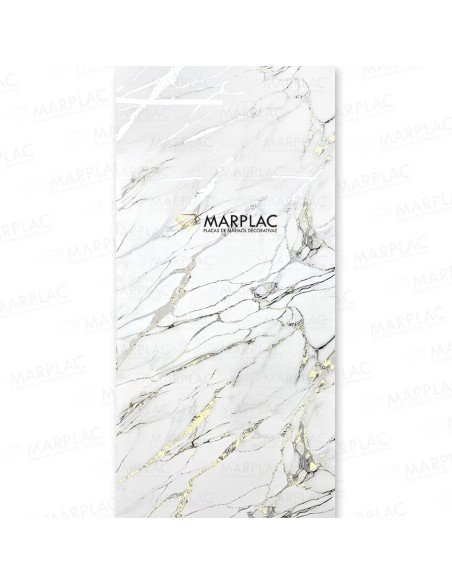 Panel decorativo marmoleado con vetas plata