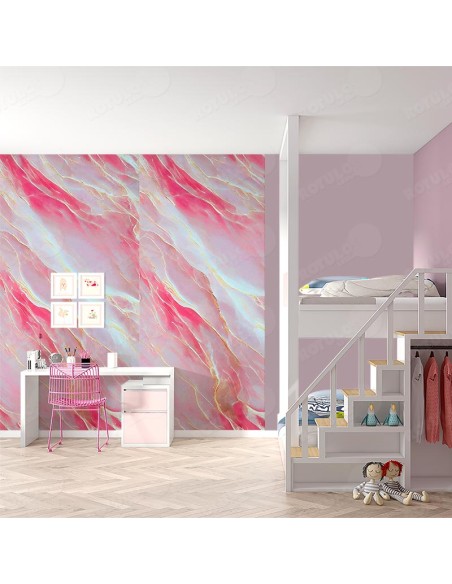 Placa decorativa Aura rosa