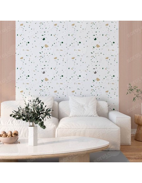 Revestimiento estilo terrazo fresco para interiores modernos