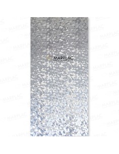 Placa decorativa Prisma Plata, ideal para Decoración