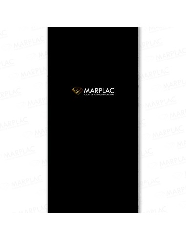 Panel negro mate estilo minimalista para tus paredes de interior