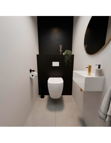 Panel negro mate estilo minimalista para tus paredes de interior