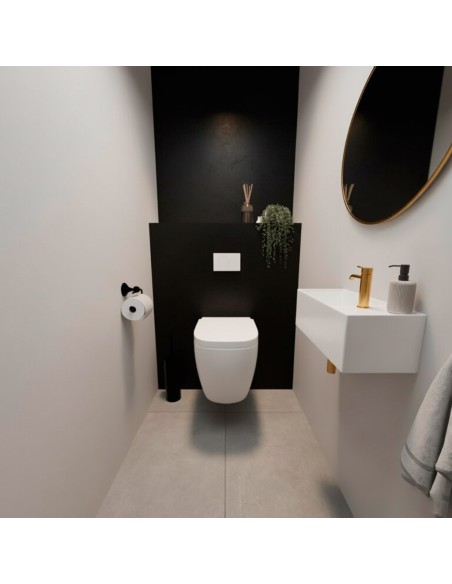 Panel negro mate estilo minimalista para tus paredes de interior Panel negro mate estilo minimalista para tus paredes de interior