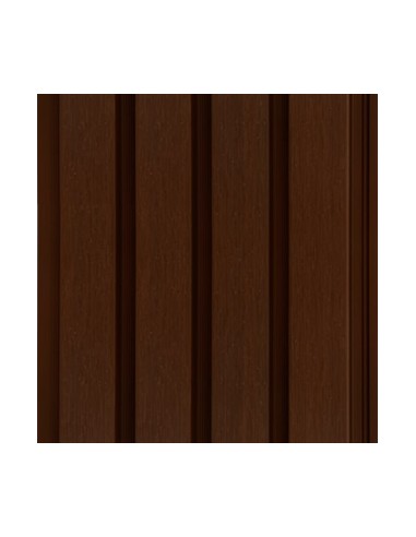 Listones para fachada exterior en WPC Nogal