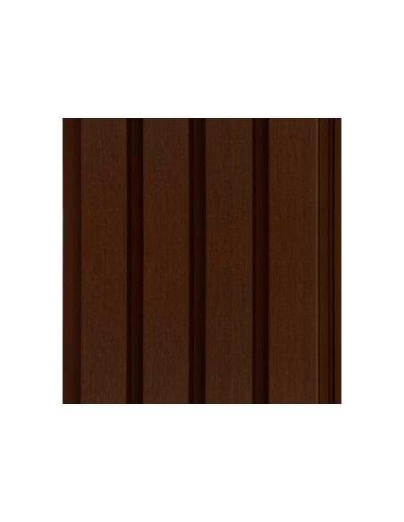 Listones para fachada exterior en WPC Nogal