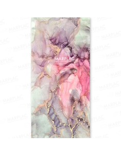 Colores intensos y elegancia en las placas decorativas piedra ágata púrpura