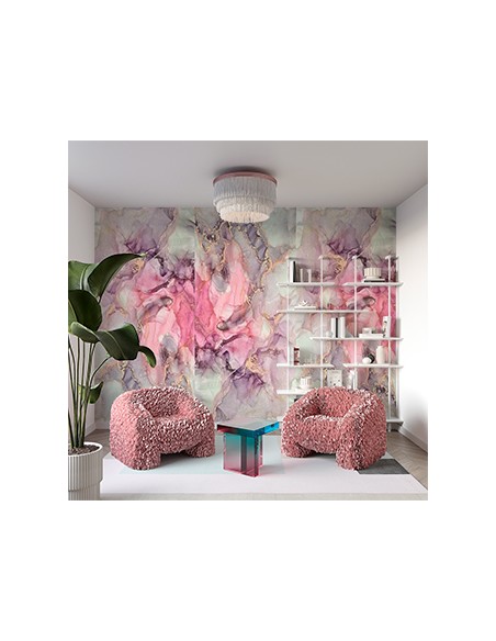 Colores intensos y elegancia en las placas decorativas piedra ágata púrpura