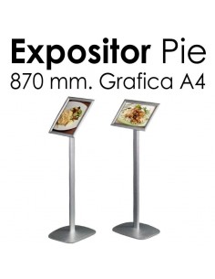 Expositor Aluminio de Pie A4