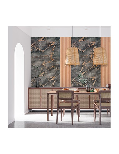 Placa negro ónix transforma tu pared en puro diseño