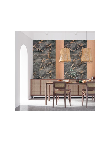 Placa negro ónix transforma tu pared en puro diseño